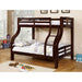 Solpine Espresso Twin/Full Bunk Bed - Dream Home Furniture & Mattress (Waite Park, MN)