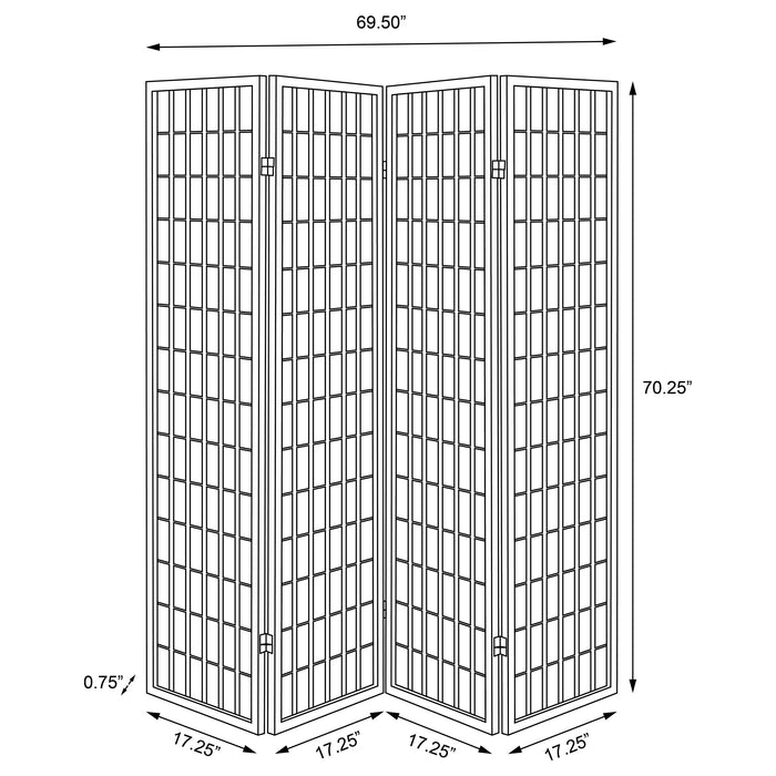 Roberto Four-Panel Room Divider