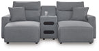 Modmax Power Reclining Sectional with Chaise - Dream Home Furniture & Mattress (Waite Park, MN)