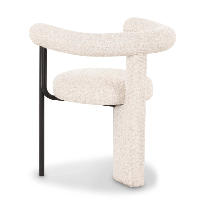 Synn Black Performance Boucle Dining Chair