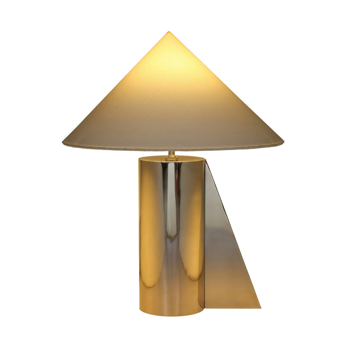 Geo Chrome Table Lamp
