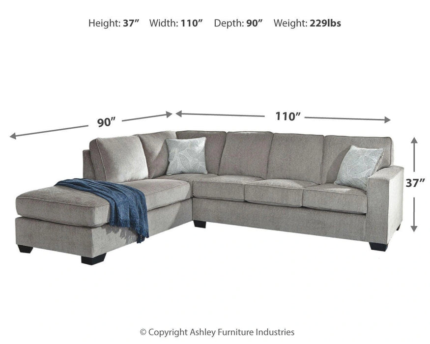 Altari Sectional with Chaise - Dream Home Furniture & Mattress (Waite Park, MN)