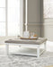 Kanwyn Upholstered Ottoman Coffee Table - Dream Home Furniture & Mattress (Waite Park, MN)