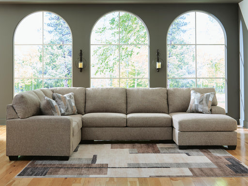 Newellen Sleeper Sectional with Chaise - Dream Home Furniture & Mattress (Waite Park, MN)