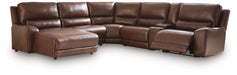 DeepWakes Power Reclining Sectional with Chaise - Dream Home Furniture & Mattress (Waite Park, MN)