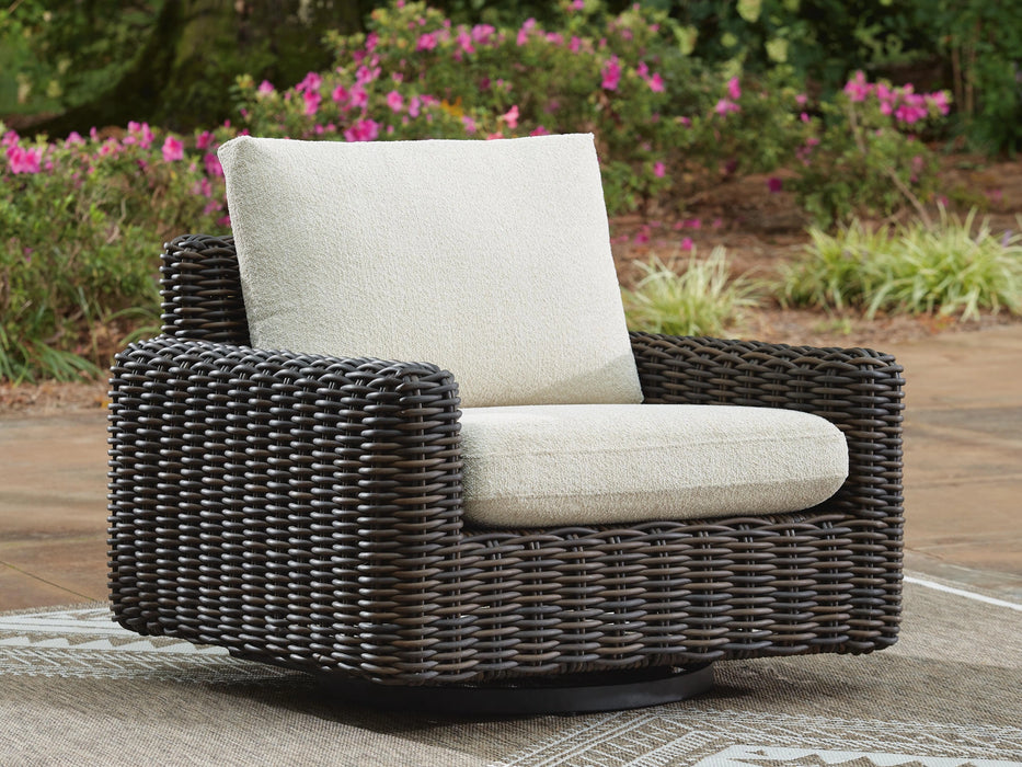 Kimora Outdoor Swivel Lounge Chair - Dream Home Furniture & Mattress (Waite Park, MN)