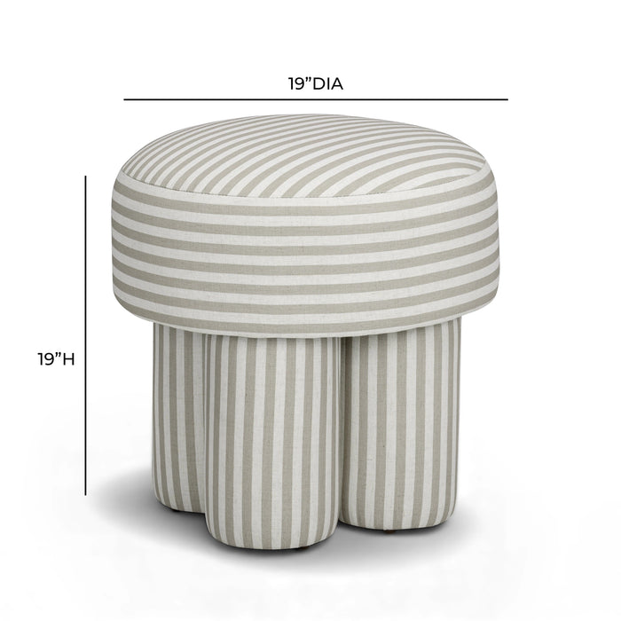 Masha Performance Linen Accent Stool