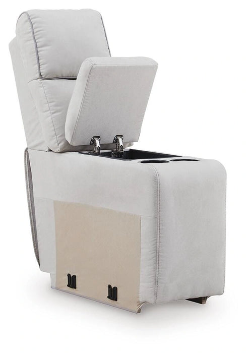 Social Pointe Reclining Sectional with Storage Consoles - Dream Home Furniture & Mattress (Waite Park, MN)