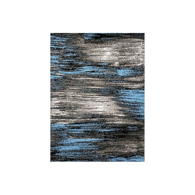 Sivas Area Rug Black and Blue - Dream Home Furniture & Mattress (Waite Park, MN)