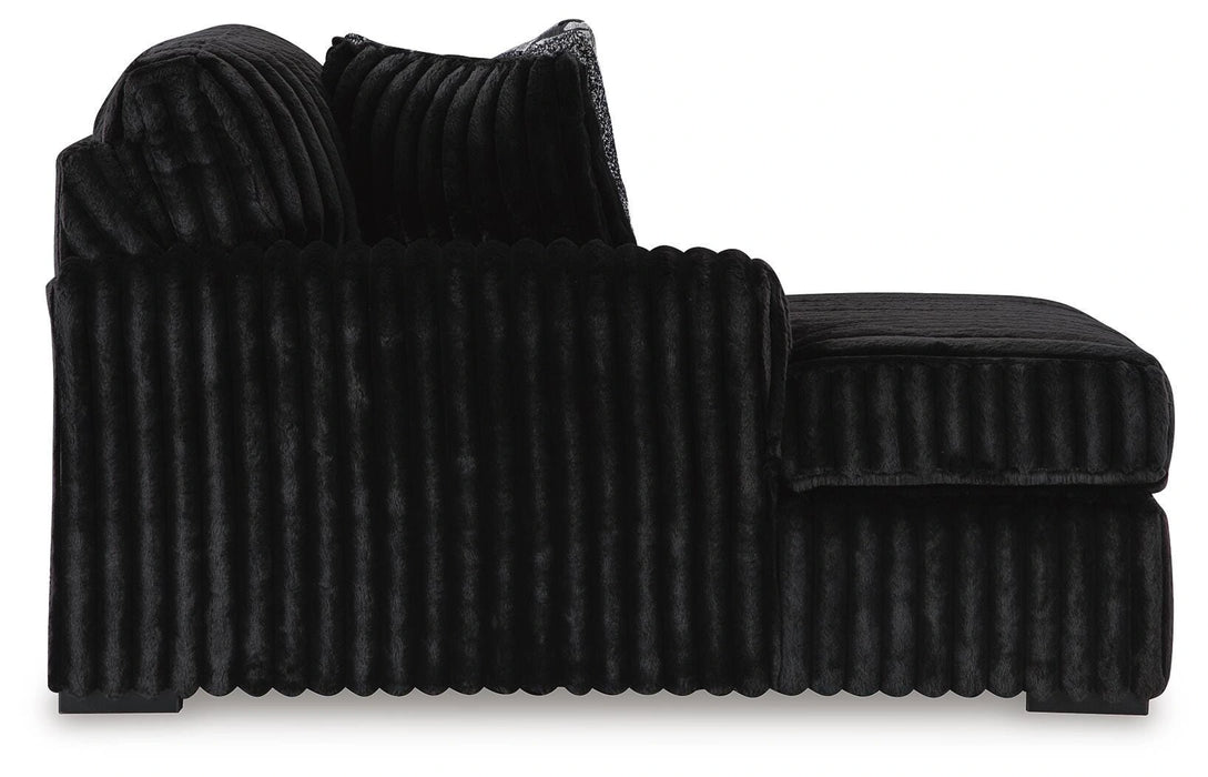 Midnight-Madness Sectional Sofa with Chaise - Dream Home Furniture & Mattress (Waite Park, MN)