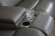 5Z - Pittson Power Reclining Sectional Loveseat with Console - Dream Home Furniture & Mattress (Waite Park, MN)