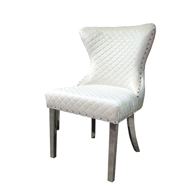 Portanova Silver Chair (2/CTN) - Dream Home Furniture & Mattress (Waite Park, MN)