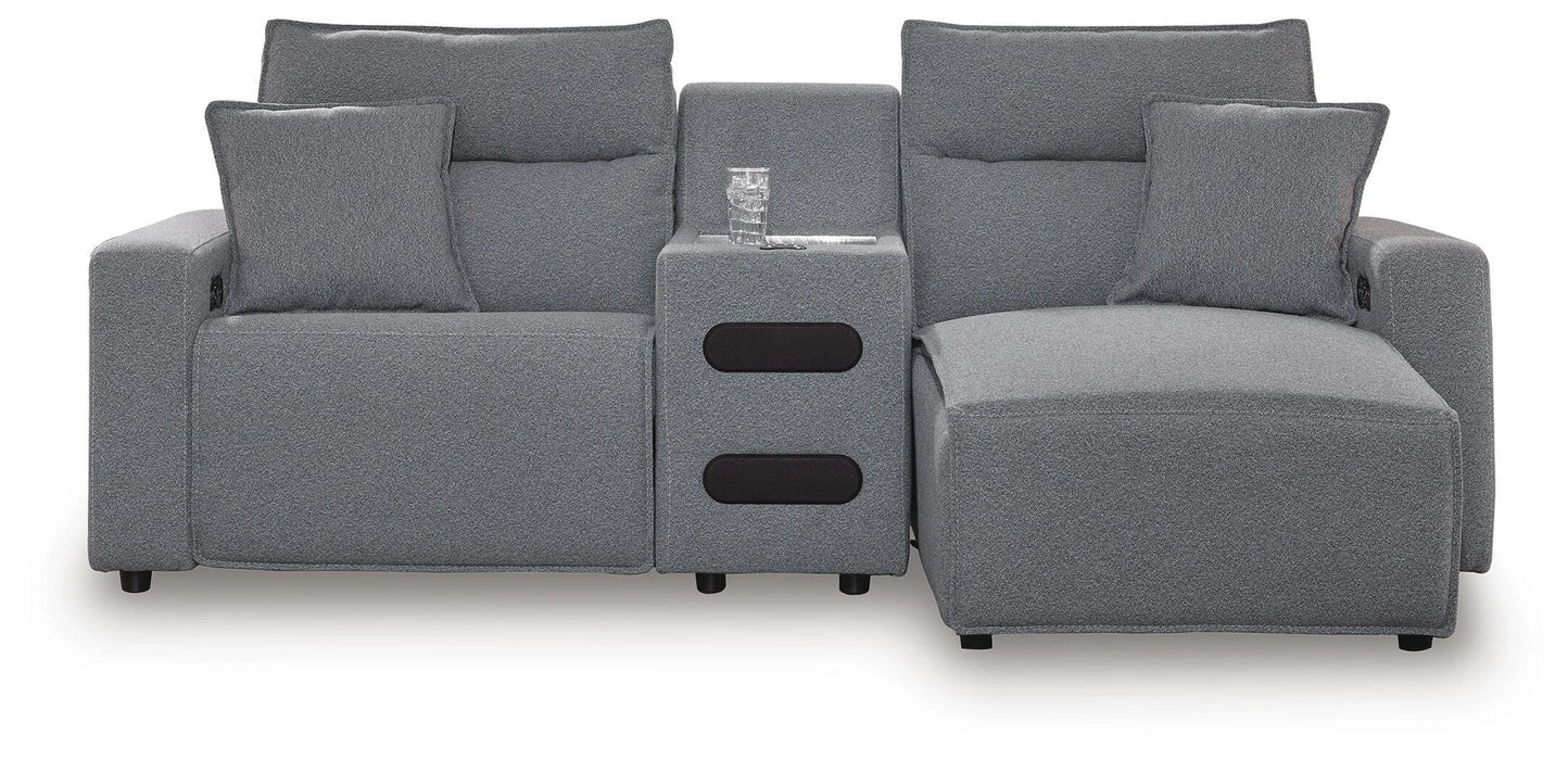 Modmax Power Reclining Sectional with Chaise - Dream Home Furniture & Mattress (Waite Park, MN)