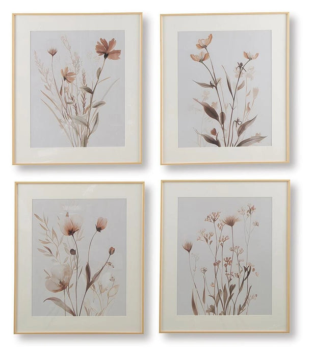 Chettings Wall Art (Set of 4) - Dream Home Furniture & Mattress (Waite Park, MN)