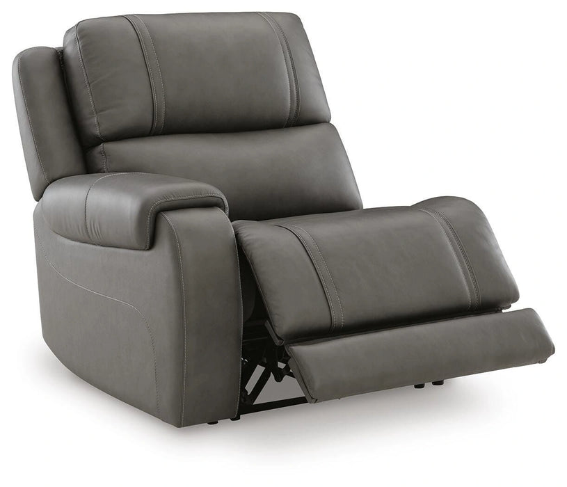 5Z - Pittson Power Reclining Sectional - Dream Home Furniture & Mattress (Waite Park, MN)
