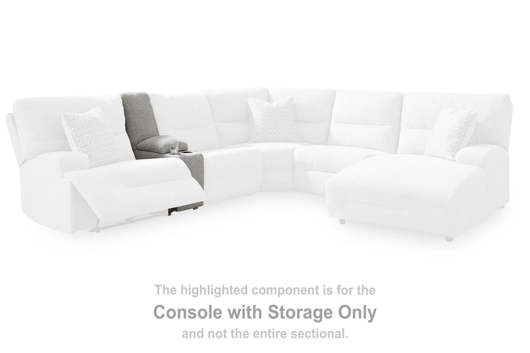 Acklen Place Power Sectional Reclining Sofa with Storage Console - Dream Home Furniture & Mattress (Waite Park, MN)