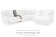 Acklen Place Power Sectional Reclining Sofa with Storage Console - Dream Home Furniture & Mattress (Waite Park, MN)