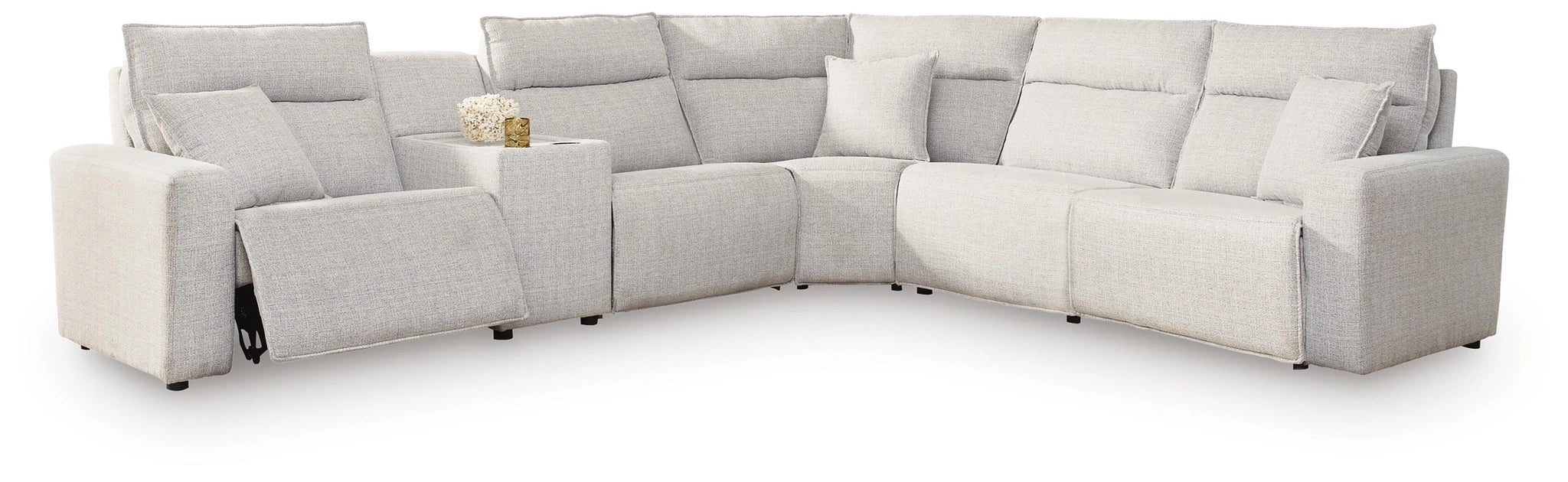 Modmax II Reclining Sectional with Console - Dream Home Furniture & Mattress (Waite Park, MN)