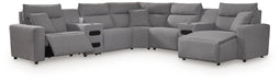 Modmax Power Reclining Sectional with Chaise - Dream Home Furniture & Mattress (Waite Park, MN)