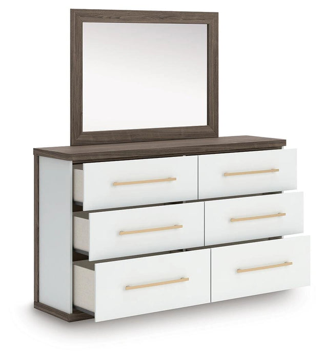 Kendanport Dresser and Mirror - Dream Home Furniture & Mattress (Waite Park, MN)