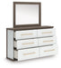 Kendanport Dresser and Mirror - Dream Home Furniture & Mattress (Waite Park, MN)