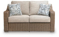 Laguna Heights Outdoor Loveseat with Cushion - Dream Home Furniture & Mattress (Waite Park, MN)