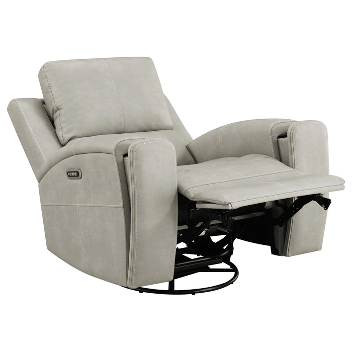 Brickston Triple Power Swivel Glider Recliner - Dream Home Furniture & Mattress (Waite Park, MN)