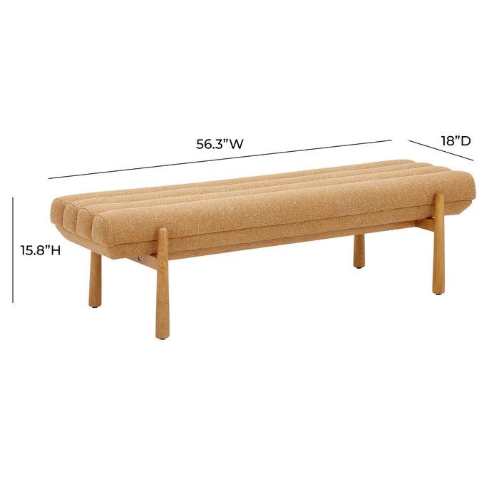 Julianna 56" Textured Performance Fabric Bench