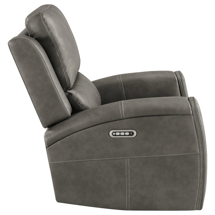 Brickston Triple Power Swivel Glider Recliner - Dream Home Furniture & Mattress (Waite Park, MN)