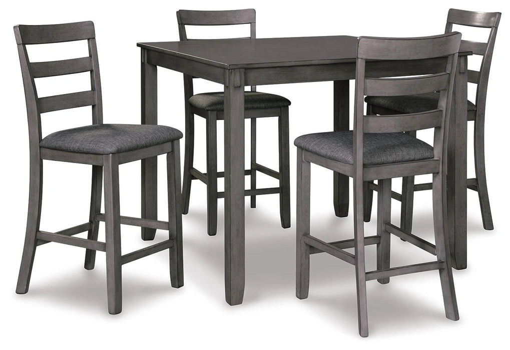 Bridson Counter Height Dining Table and Bar Stools (Set of 5) - Dream Home Furniture & Mattress (Waite Park, MN)
