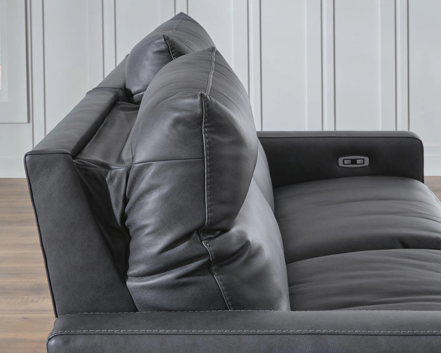 ModZ Power Reclining Sectional with Audio Consoles - Dream Home Furniture & Mattress (Waite Park, MN)