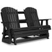 Hyland wave Outdoor Glider Loveseat - Dream Home Furniture & Mattress (Waite Park, MN)