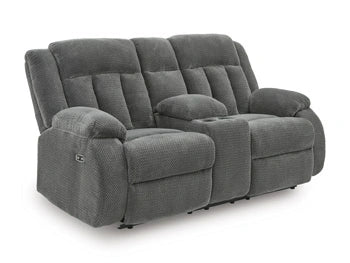 Observation Power Reclining Loveseat with Console - Dream Home Furniture & Mattress (Waite Park, MN)