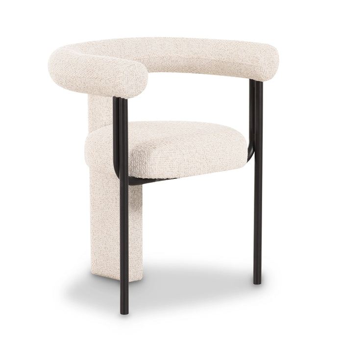 Synn Black Performance Boucle Dining Chair