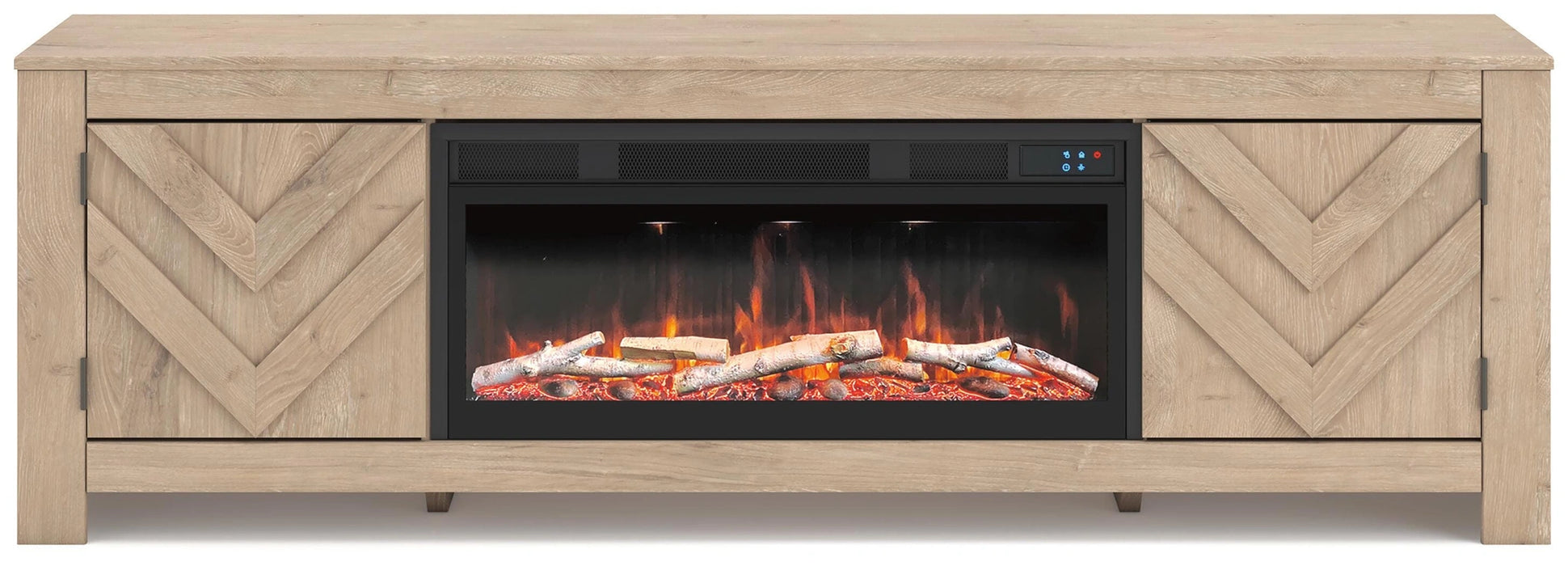 Cayboni 71" TV Stand with Electric Fireplace - Dream Home Furniture & Mattress (Waite Park, MN)