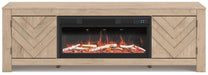 Cayboni 71" TV Stand with Electric Fireplace - Dream Home Furniture & Mattress (Waite Park, MN)