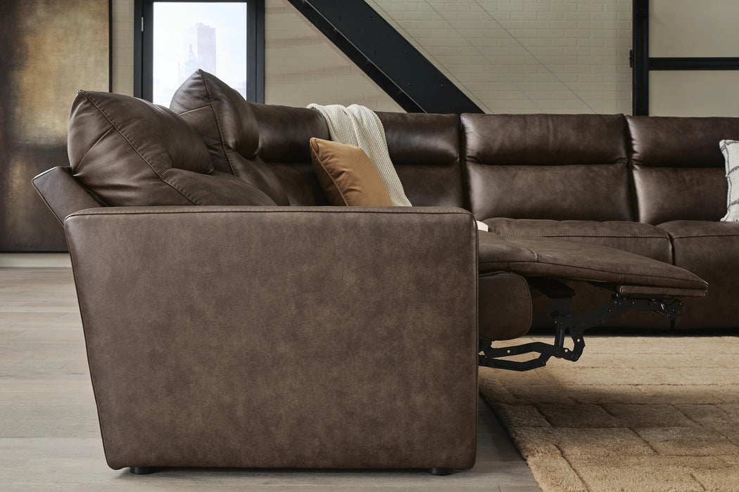 ModZ Power Reclining Sectional with Audio Consoles - Dream Home Furniture & Mattress (Waite Park, MN)