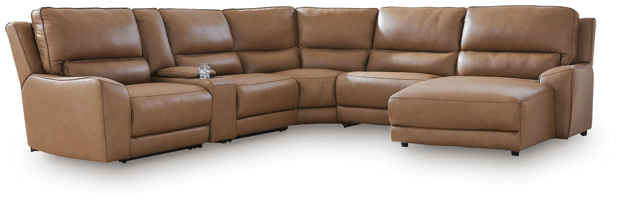 DeepWakes Power Reclining Sectional with Chaise - Dream Home Furniture & Mattress (Waite Park, MN)
