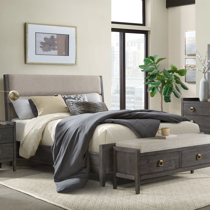 Portia King Upholstered Bed