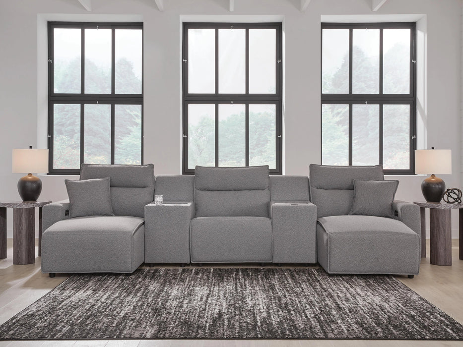 Modmax Power Reclining Sectional with Chaise - Dream Home Furniture & Mattress (Waite Park, MN)