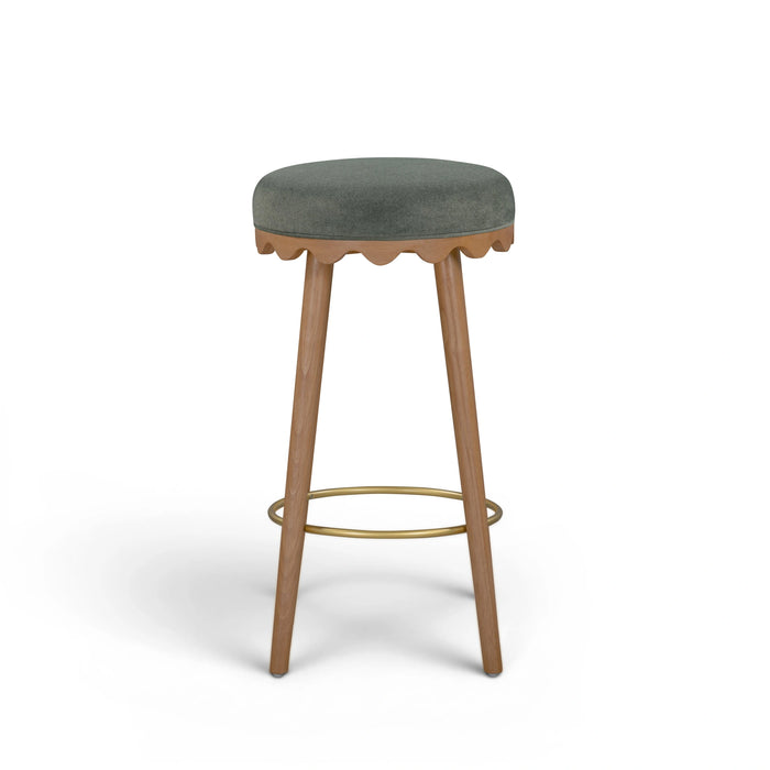 Oodle Performance Vegan Mohair Bar and Counter Stool