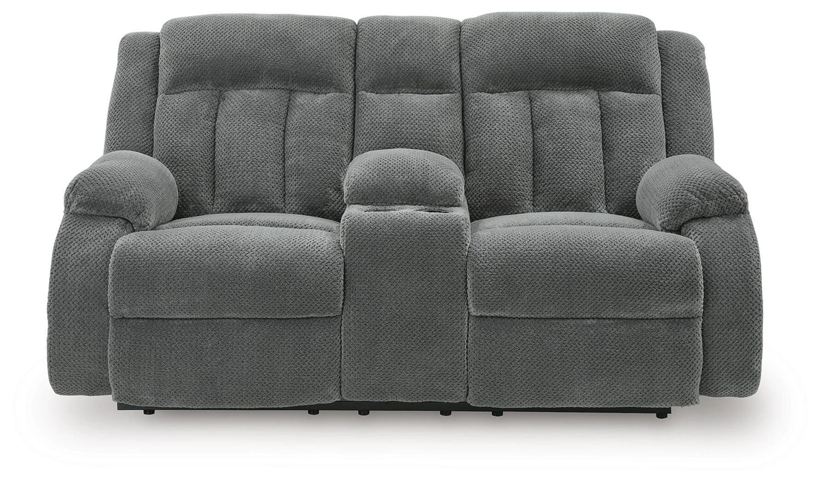 Observation Power Reclining Loveseat with Console - Dream Home Furniture & Mattress (Waite Park, MN)