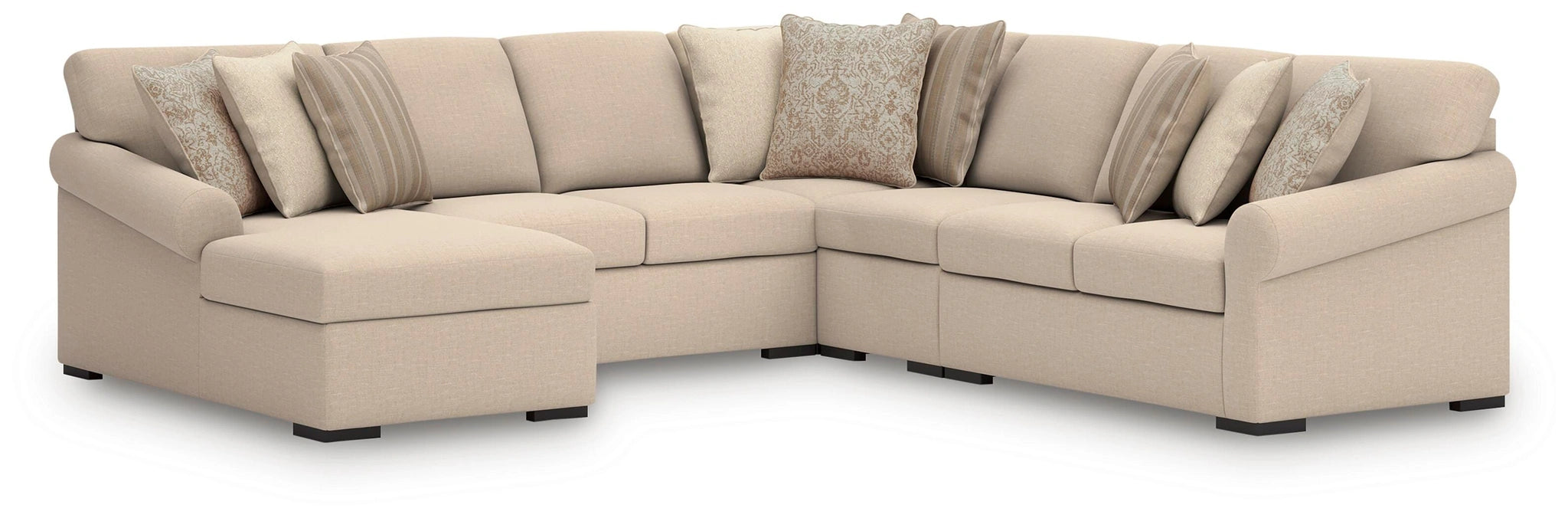 LadyMae Sectional with Chaise - Dream Home Furniture & Mattress (Waite Park, MN)