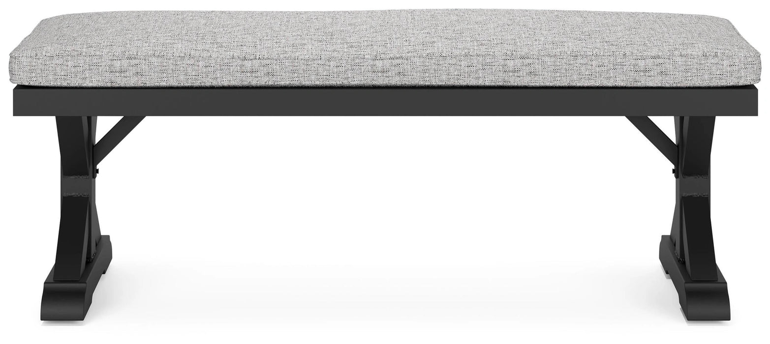 Beachcroft Outdoor Bench with Cushion - Dream Home Furniture & Mattress (Waite Park, MN)