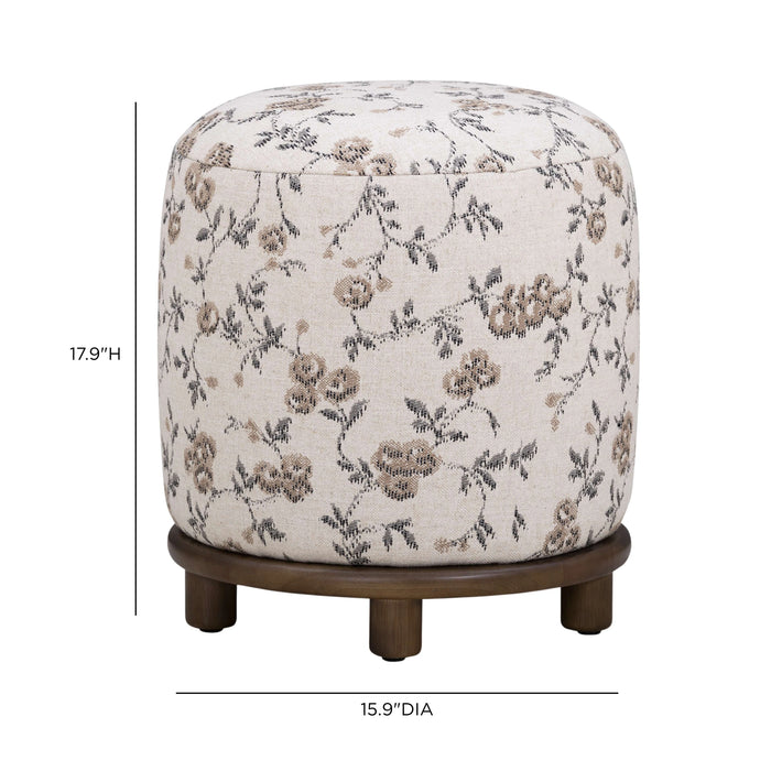 Bisou Performance Jacquard Ottoman