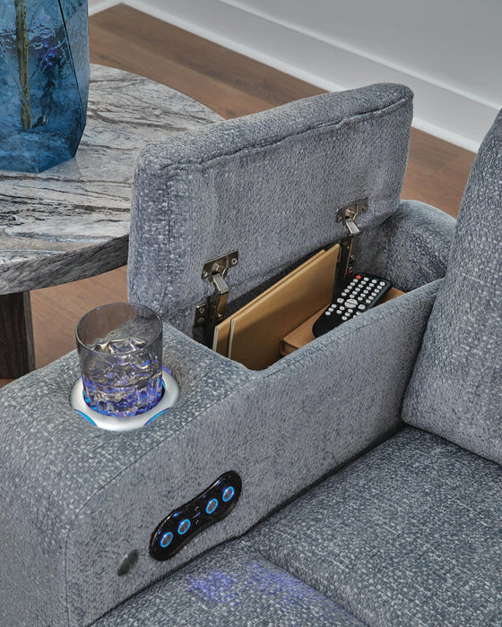 Studio Cave Power Reclining Sofa - Dream Home Furniture & Mattress (Waite Park, MN)