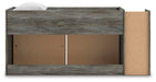 Frandern Loft Bed with Bookcase and Drawer Storage - Dream Home Furniture & Mattress (Waite Park, MN)