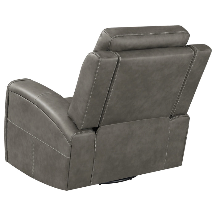 Brickston Triple Power Swivel Glider Recliner - Dream Home Furniture & Mattress (Waite Park, MN)
