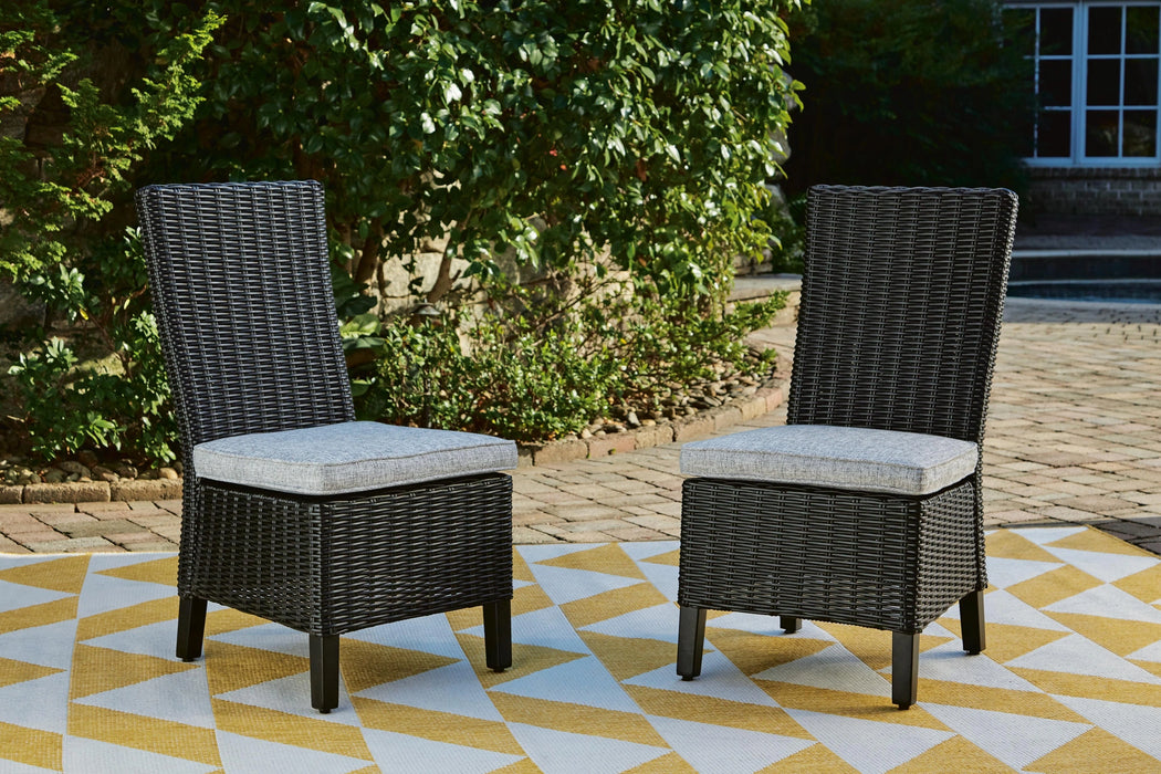 Beachcroft Outdoor Side Chair with Cushion (Set of 2) - Dream Home Furniture & Mattress (Waite Park, MN)