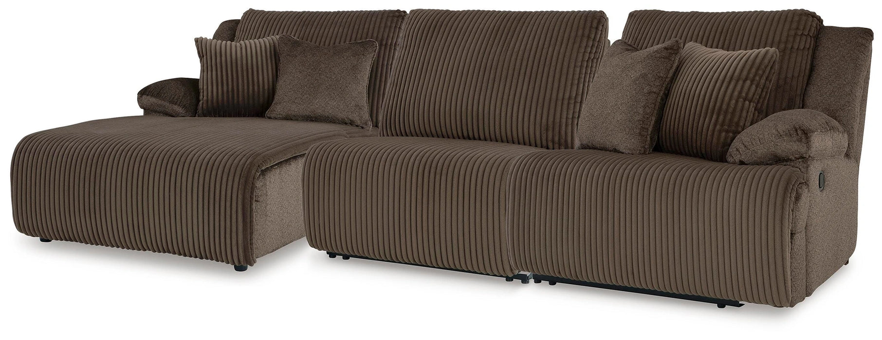 Top Tier Reclining Sofa Chaise Sectional - Dream Home Furniture & Mattress (Waite Park, MN)